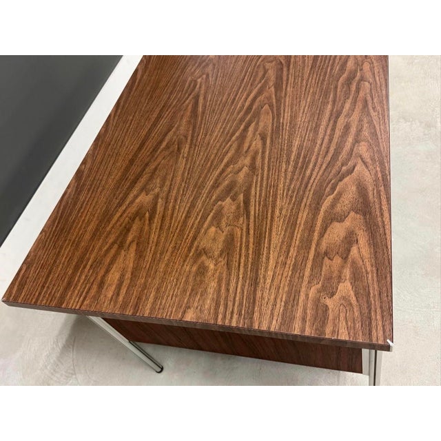 1960s 1960s Walnut and Formica Mid Century Desk For Sale - Image 5 of 6