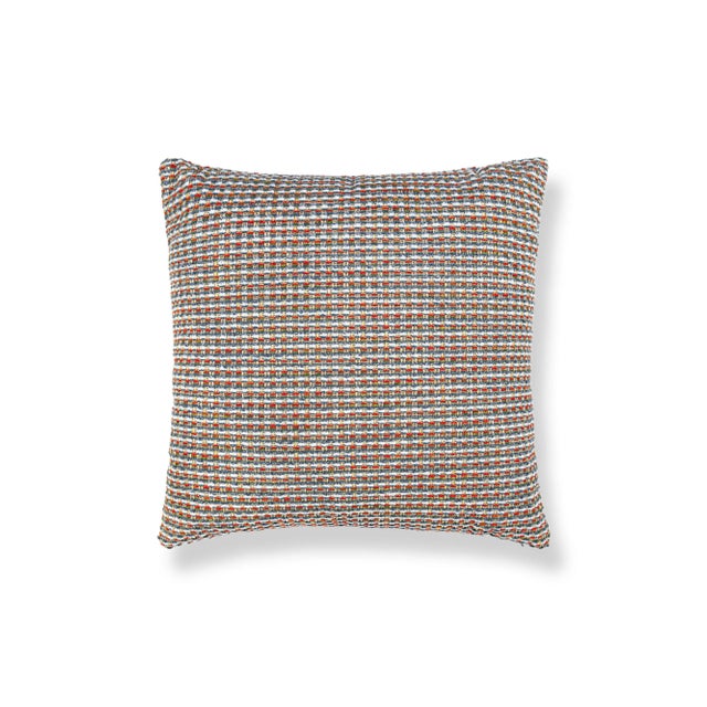 Contemporary The House Of Scalamandré Heatherton Square Pillow In Preppy For Sale - Image 3 of 3