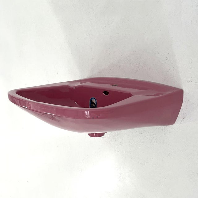 Vintage Pink Sink from Keramag Keravit, 1980s For Sale - Image 6 of 9