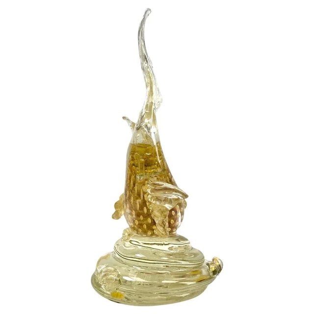 Large Italian Art Glass Fish Figurine, 1963 For Sale - Image 9 of 13