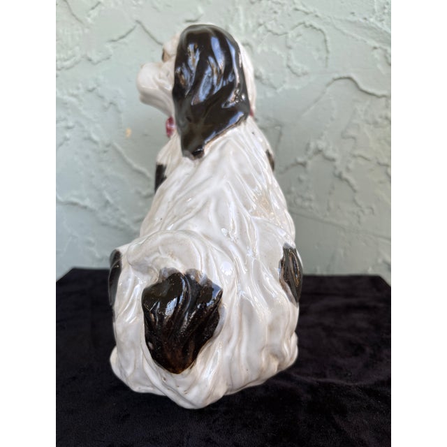 Pair of Vintage Staffordshire-Style Cavalier King Charles Spaniel Mantel Dogs For Sale - Image 12 of 12