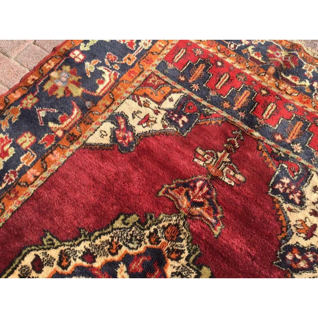 Mid-Century Modern 1950's Turkish Rug- 60.5" X 103" For Sale - Image 3 of 11