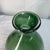Mid-Century Modern Vintage Mid-Century Hand-Blown Green Bubble Glass 6" Onion Vase - Polished Pontil For Sale - Image 3 of 4