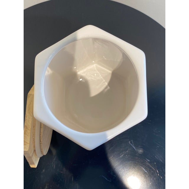 Sophisticated & Modern Ceramic Canister For Sale In Atlanta - Image 6 of 6