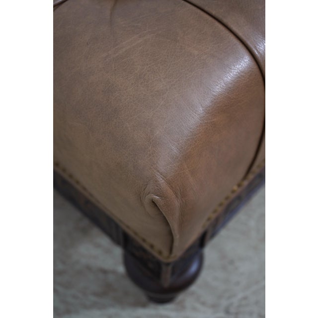Hancock & Moore Tufted Large Ottoman or Stool For Sale In Philadelphia - Image 6 of 12
