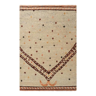 Rug & Kilim’s Traditional Geometric Rug in Beige-Brown Tones For Sale