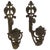 French Bronze Curtain Tie Back Hooks With Faces For Sale
