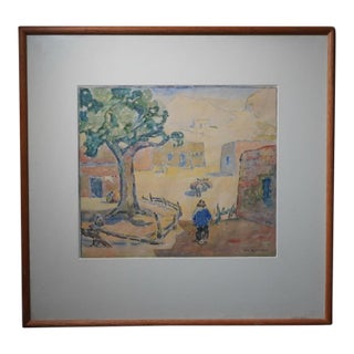 Ivan Messenger, Homecoming Oraibi, Original Watercolor c.1930s For Sale