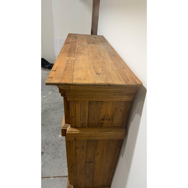 1990s 1990s Reclaimed Wood Fireplace Mantel For Sale - Image 5 of 8