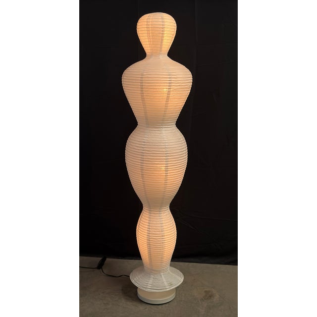 Vintage Ikea Figurative Paper Lantern Floor Lamp in the Female Form For Sale In Providence - Image 6 of 9