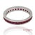 14K Solid White Gold Ruby Band Ring Metal Type: 14k White Gold Total Item Weight: 2.9 Grams Ring Size: 6 (Resizable)...