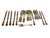 Mid-Century Modern Vintage International Deep Silver Orleans Silverplate Flatware Set for 8 Usa 1964-1992 - 40 pcs For Sale - Image 3 of 3