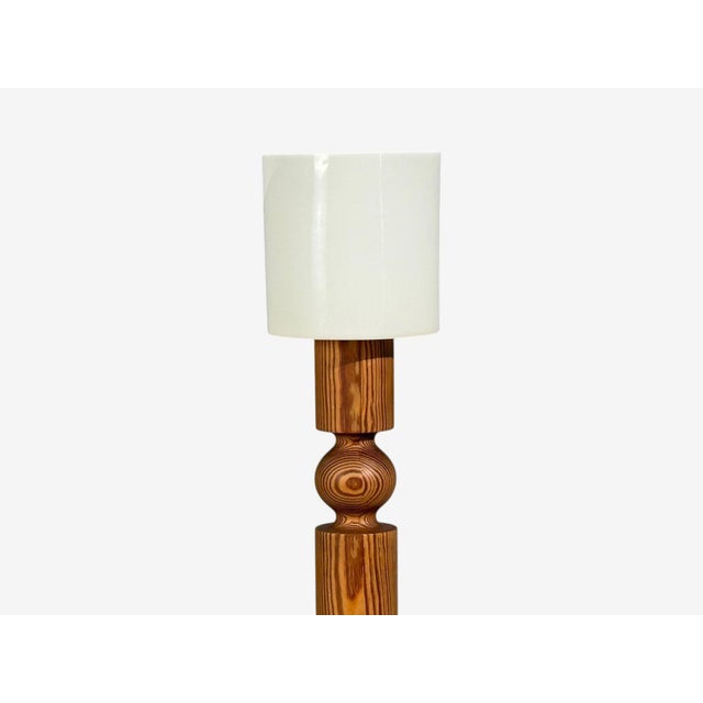 1970s Uno & Östen Kristiansson, Floor Lamp, Pine, Plastic, Sweden, 1970s For Sale - Image 5 of 10
