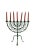 Seven-Branched Wrought Iron Jewish Candelabra For Sale - Image 5 of 5