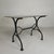 Metal Steel Garden Bistro Table with Curved T-Profiles, 1950s For Sale - Image 7 of 18