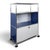 Gentian Blue and White Cabinet with Drop-Down Door on Casters from USM Haller For Sale - Image 10 of 10