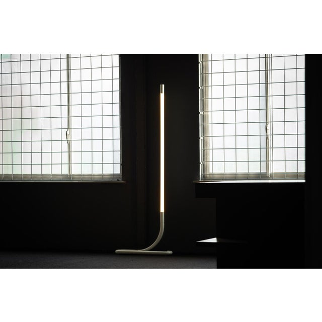 Pure and minimalist tc2 floor lamp designed by aldo van den nieuwelaar and manufactured by artimeta, netherlands 1972....