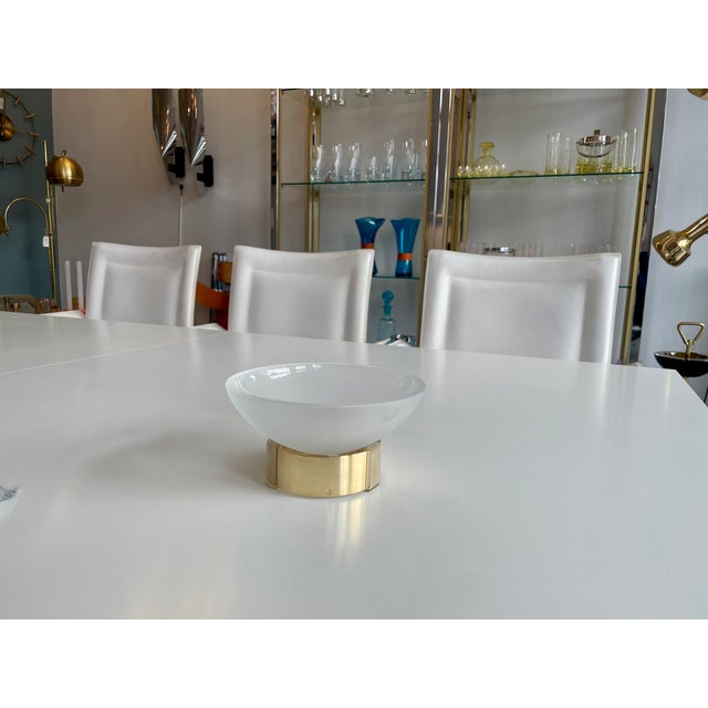 Skultuna Bowl in Glass and Brass by Michael Kurpatov, 1960s For Sale - Image 4 of 14