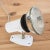 Vintage Industrial White Lacquered Metal Wall Light, 1970s For Sale - Image 4 of 4