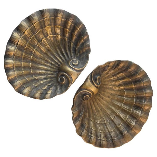 Austrian Secessionist Brass Vide-Poche Bowls, Early 20th Century, Set of 2 For Sale - Image 11 of 11