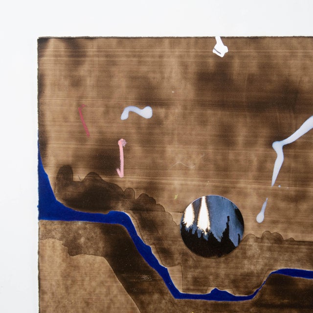 Contemporary "I Fear Myself the Most" Abstract Landscape Mixed Media Painting by Casey R Klein For Sale - Image 3 of 9