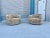 1960s Mid-Century Style Geometric Swivel Lounge Chairs - Set of 2 For Sale - Image 13 of 13