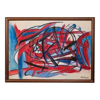 Giorgio Lo Fermo - Abstract Expression - Original Oil and Oil Pastel - 2019 For Sale