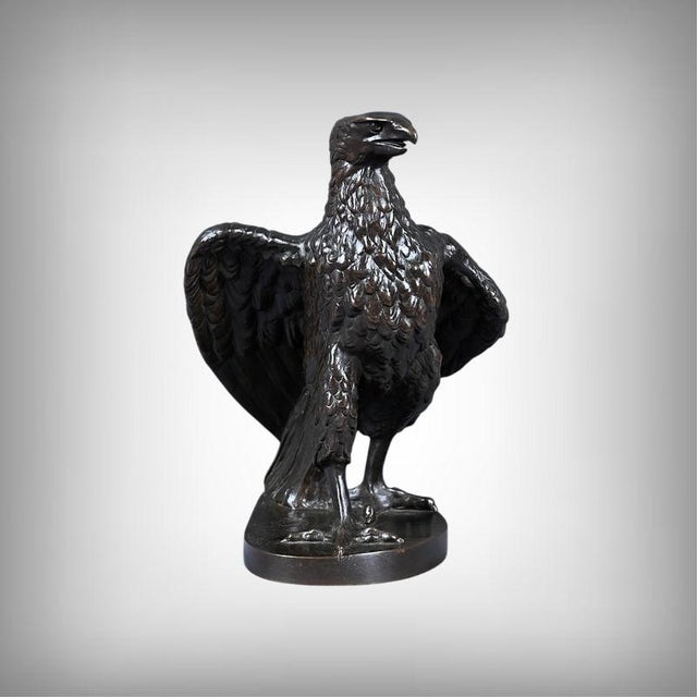 After T. Gechter, The Watchful Eagle, Late 19th Century, Bronze For Sale - Image 15 of 15
