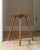 1960s Vintage Scandinavian Modern Sculptural Beech Tripod Stool For Sale - Image 5 of 17