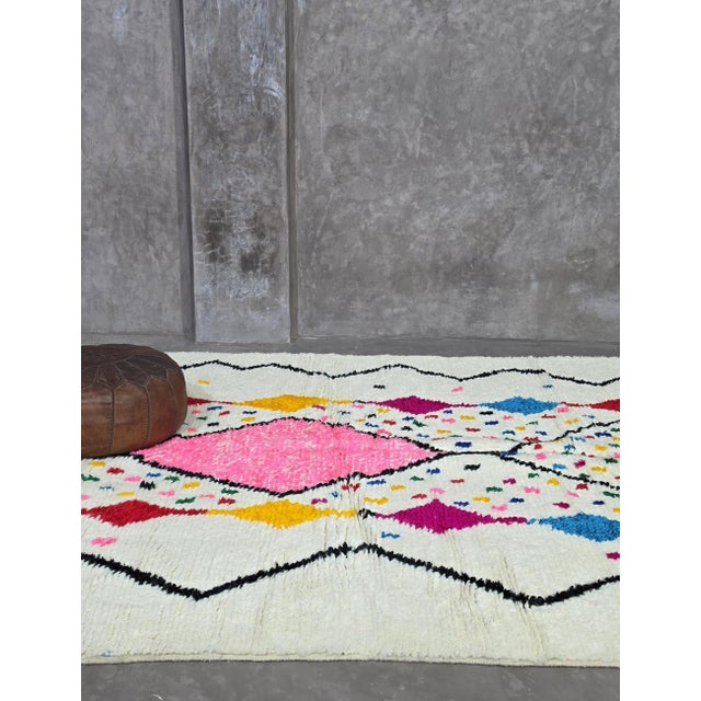 Moroccan Azilal Wool Rug - For Sale In Cleveland - Image 6 of 8