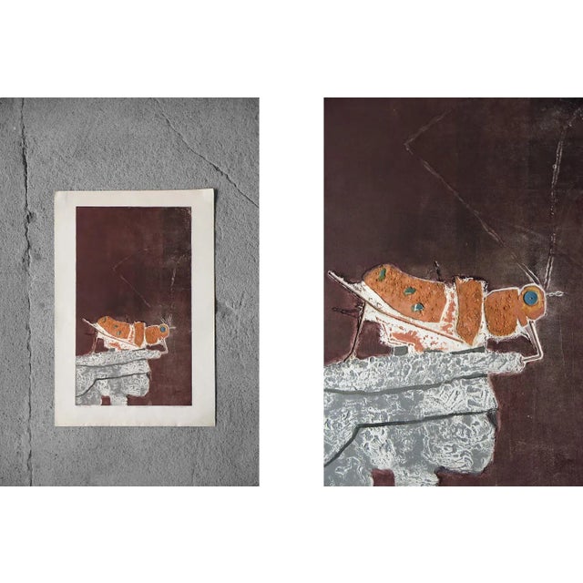 Ru Van Rossem, Insect On Rock, Color Lithograph, 1962 For Sale - Image 9 of 9