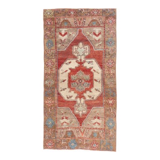 Vintage Turkish Oushak Rug, 03'09 X 07'03 For Sale