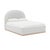 Marlow Performance Velvet Queen Bed, Cream For Sale - Image 10 of 11