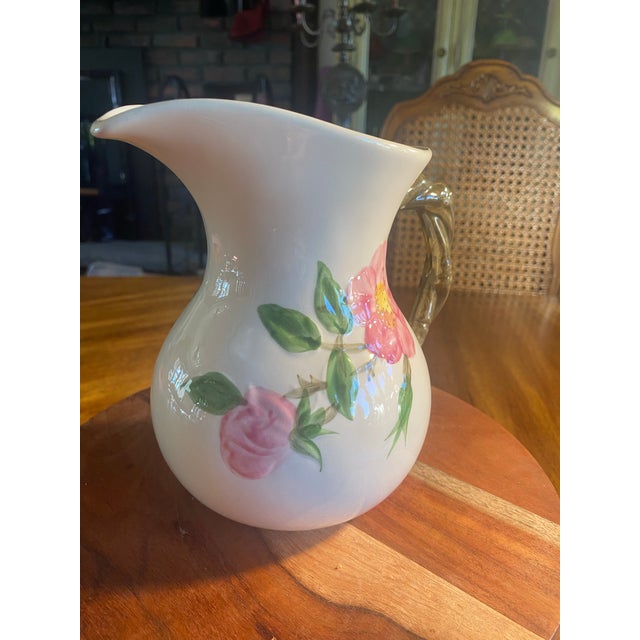 Beige 1980s Franciscan Desert Rose 28 Oz Pitcher For Sale - Image 8 of 11