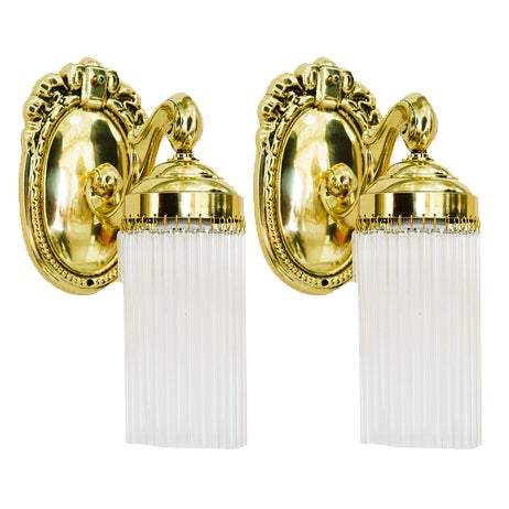 Historistic Wall Lamps, Vienna, 1890s, Set of 2 For Sale