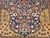 Navy Blue Vintage Persian Tabriz Area Rug, Hand-Knotted Wool, Floral Pattern, Navy & Red, 4x6 For Sale - Image 8 of 15