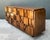 Vintage Lane Brutalist “Mosaics” Geometric Wood Credenza For Sale - Image 12 of 12