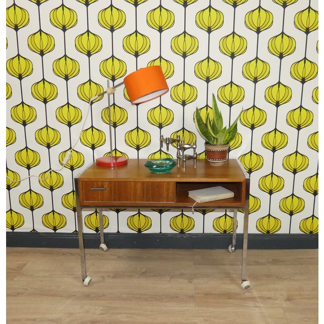 Mid-Century Modern Orange Red Table Lamp, 1970s For Sale - Image 3 of 14