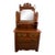 Vintage Carved Wood Dresser With Mirror For Sale