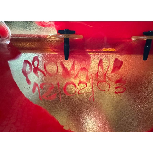 Red Complete King Armchairs by Gaetano Pesce for Zero Disegno, 2003, Set of 3 For Sale - Image 8 of 9