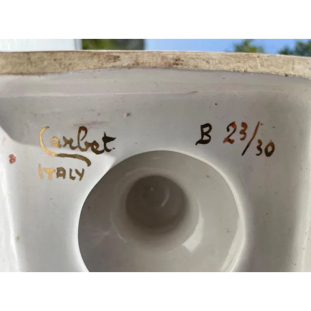 Antique Italian Neoclassical Vases in Porcelain, Set of 2 For Sale - Image 3 of 10