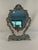 Vintage French Silverplated Tabletop Vanity Mirror For Sale - Image 11 of 12
