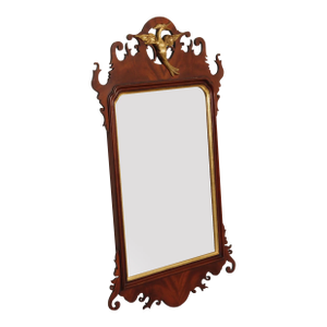 Southampton Chippendale Style Partial Gilt Mahogany Wall Mirror