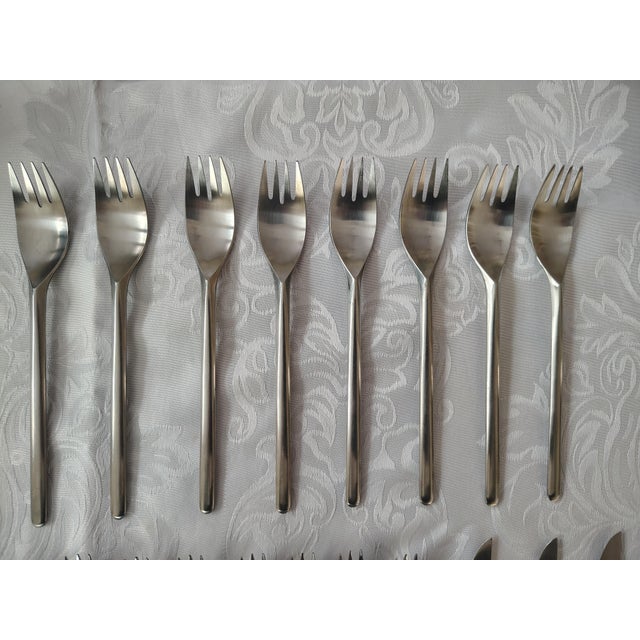 Mid-Century Modern Vintage Rosenthal Tapio Wirkkala Stainless Steel Flatware - 40pcs For Sale - Image 3 of 7