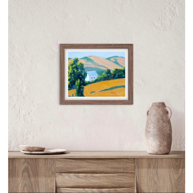 2010s Modern California Golden Hills Oil Landscape For Sale - Image 5 of 7