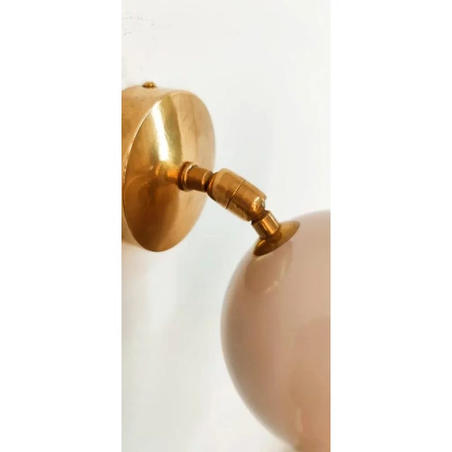 Metal Adjustable Sconce with Grey Metal Dome For Sale - Image 7 of 8