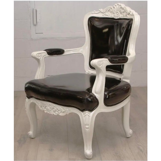 Pair of 1980s Louis XVI Armchairs For Sale - Image 4 of 12