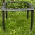 Brown Jordan 1990s Brown Jordan End Table Heavy Aluminum Glass Apron Attributed For Sale - Image 4 of 9