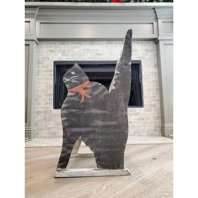 Antique American Painted Cat Childs Chair For Sale - Image 4 of 11