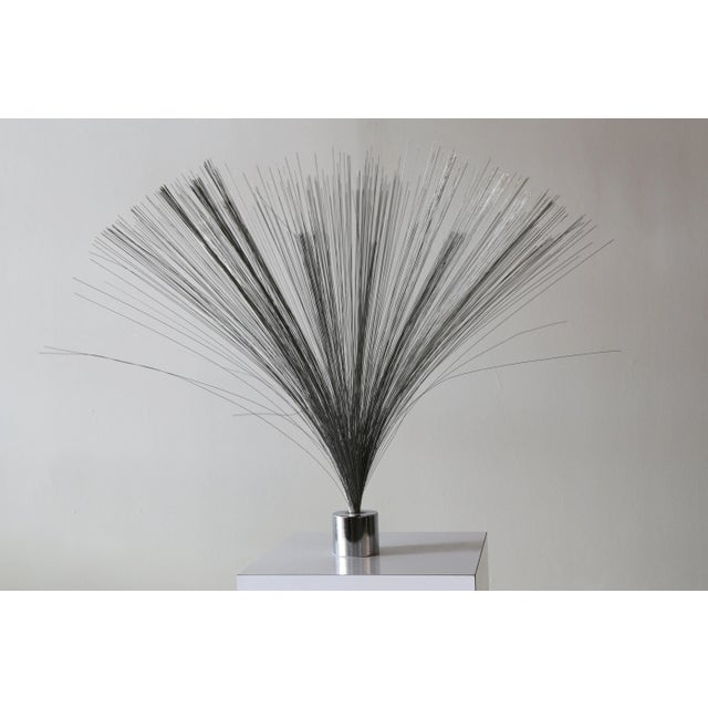 Mid-Century Modern 1960s Vintage Harry Bertoia Style Spray Sculpture Chrome For Sale - Image 3 of 6
